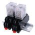 mxuteuk 2pcs HH52P DC 12V Coil 8 Pin 5A DPDT Electromagnetic Power Relay with Base and DIN Rail Slotted Aluminum