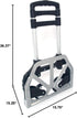 Kcelarec 165 lbs Portable Folding Hand Truck Aluminium Luggage Trolley Cart and Dolly Capacity with Bungee Cord