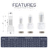 Chanzon CE1 Pure Copper Closed End Crimp Connector for 22-16 AWG Gauge Nylon Insulated Core Splice (100pcs)