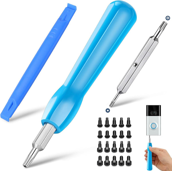 Doorbell Screwdriver Replacement Kits, Double-Ended Torx T6 T15 Video Doorbell Camera Screwdriver