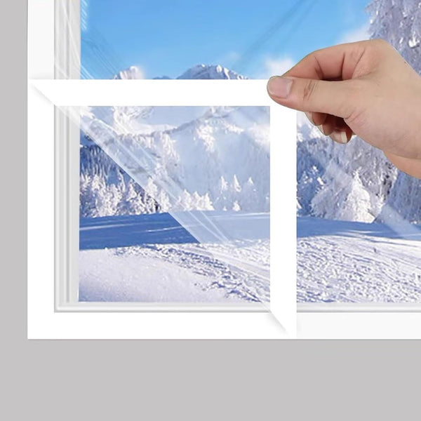 VOLLENC Window Insulation Film 170x200cm White Clear Window Film Uv Blocking Window Insulation