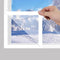 VOLLENC Window Insulation Film 170x200cm White Clear Window Film Uv Blocking Window Insulation