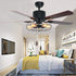 4 Pack DAYONE Ceiling Fan Chain Pulls Walnut Wooden Pull Chain Extension for Ceiling Light Fan Chain