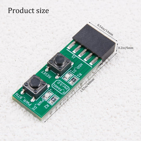 ZORZA 1Pcs 10Pin Reset WIN7/10/11 Motherboard Switching Tester Board with LED & Button Mainboard Diagnostic Test