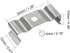 uxcell T8 Clips Bracket Hanger for Integrated Tube Light Fixture, Nickel-plated Manganese Steel, Pack of 15