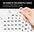 Size Stickers for Clothing, Pack of 2000 Round Self-Adhesive 3/4" Labels, Includes XS S M L XL Clothing Size Stickers