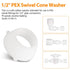 16435 Plastic Santoprene Swivel Seal, 1/2" PEX Swivel Cone Washer RV Water Line Gasket, Pack of 20