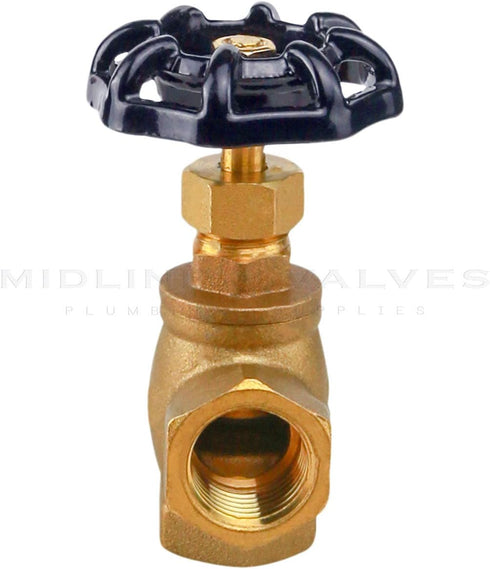 Everflow Supplies 74122-NL 1/2" Angle Short Globe Valve, Female Threaded IPS Connections