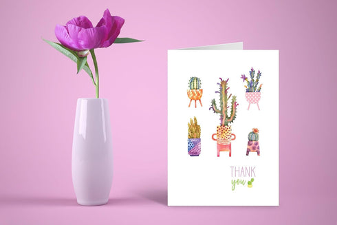 Set 12 2 Stonehouse Collection | Assorted Succulent Design Note Card | Variety of Cactus Note Cards | Arizona, New