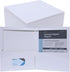 Two-Pocket Folders, White Glossy Laminated Paper Folder, Letter Size, Holds 100 Sheets, Box of 95