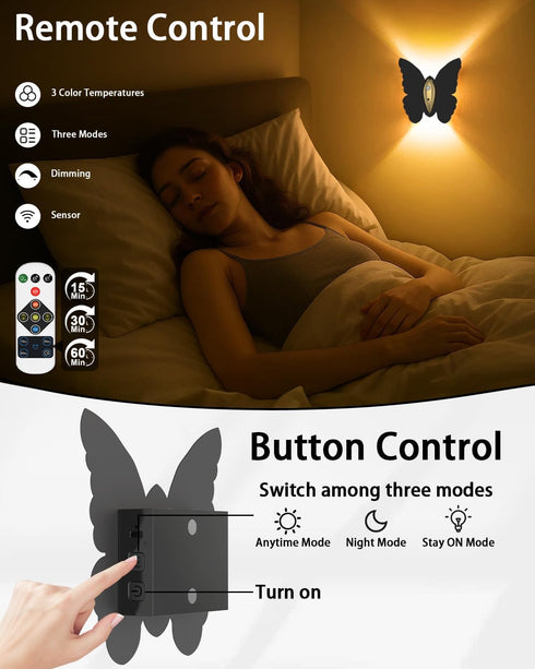 Set 2: 5000mAh Closet Eneru Battery Operated Wall Sconce of Rechargeable Motion Sensor Night Light Wireless Wall
