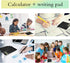 Desktop Calculator with Writing Screen, Large Display, Quiet Design - Ideal for Students and Office Workers (Black)
