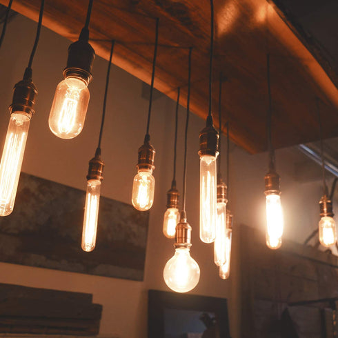 DiCUNO E26 Edison Vintage Lamp Socket, Retro Pendant Lamp Holder, Antique Look for Industrial DIY Lighting