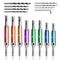 17Pcs Colorful Self Centering Drill Bit Set with 1/4" Hex Shank for Woodworking and Metal