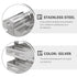 Microscope Slides Rack 30 Positions, Stainless Steel Slide Holder for Research Staining Specimen Storage Stand