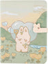 Cute Cartoon PU Leather Notebook, Kawaii A5 Journal Sketchbook Notepad for Travel