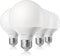 EDISHINE 4 Pack G25 LED Globe Light Bulbs CRI90+, 5W Equivalent 25W, 2700K Warm White 450LM, Vanity Light Bulbs