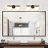 2 New Bathroom Vanity Light Fixtures Brushed Black Milk White Globe Glass Shade Modern Wall Bar Sconce Over Mirror