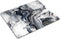 Smooffly Large Abstract Marble Gaming Mouse Pad, Custom Black and White Marble Design