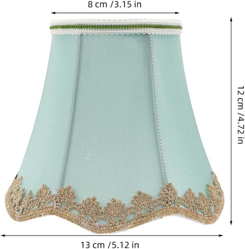 4 5.11X5.11X18.89 Inch DOITOOL Pcs Cloth Lamp Shades Bell Shaped Lampshades for Table Floor Wall Lamps Soft Light Shade