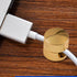 Pluzmecalm 1Pc 2-in-1 Gold Cable Anchors for Desk, Gun Metal Cord Anchors Holder Aluminum Wire Organizers Adhesive