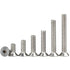M10-1.5 x 55mm Flat Head Socket Cap Screws, Stainless Steel 18-8 (304), 5 Pcs Machine Screws Inner Hex Screw Fasteners