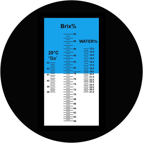 DANOPLUS Honey Moisture 58~90% Brix Refractometer with ATC, Handheld High Measuring Range for Honey, Jam, Syrup