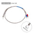 MECCANIXITY K Type Thermocouple Temperature Sensor PT100 6mm Ring High Temperature Probe 1.6ft Wire 0 to 600°C(32 to 1112°F) Stainless Steel