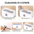 Adiding Ultrasonic Jewelry Cleaner, 1000mL (33.8oz) Sonic Retainer Cleaner with 5 Digital Timer and Degassing