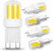 G9 Light Bulb Dimmable 2W Replace 20W 25W Halogen Equivalent,6500K Cool White