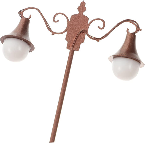 PRETYZOOM Miniature Garden Lamp Model Height Courtyard Light for Sand Table Decoration Landscape Accessory Antique