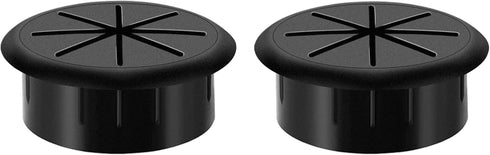 Desk Grommet 2 Inch 2PCS Flexible Desk Hole Cover for Cables, Desktop Equipment Wiring Management Cord Hole Cover for