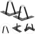 4pcs 10cm Abaodam Black Metal Hairpin Furniture Legs Height with Anti-Scratch Pads, V-Shape Steel Replacement Legs