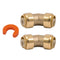 1/2" 45 Degree Elbow U648LF with Disconnect Tool, Lead-Free Brass Coupling Push Fit Fitting for Plumbing (pack of 2)