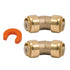 1/2" 45 Degree Elbow U648LF with Disconnect Tool, Lead-Free Brass Coupling Push Fit Fitting for Plumbing (pack of 2)