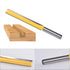 HOHXEN 1/4-Inch 3/8 Inch 3 Inch (Pack 1) Double Flute Straight Bits, Shank Straight Router Bits Width Woodworking
