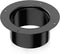 Hon&Guan 6 Inch Duct Connector Flange, Plastic Dust Collection Fittings for Heating Cooling Ventilation, Black