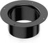 Hon&Guan 6 Inch Duct Connector Flange, Plastic Dust Collection Fittings for Heating Cooling Ventilation, Black