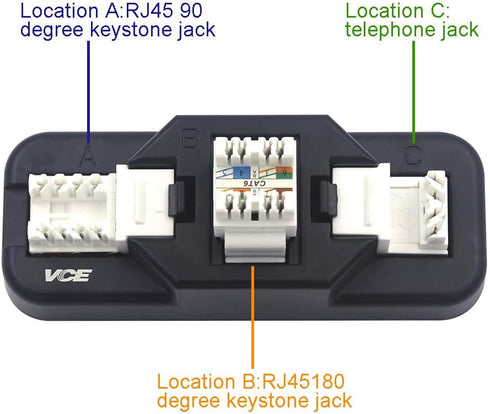 VCE Combo Keystone Punch Down Stand and Mini Wire Stripper Cutter for RJ45/RJ11 Keystone Jack