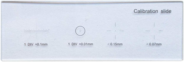 0.01mm Microscope Reticle Calibration Camera Slide Ruler, Multifunctional Microscope Calibrating Ruler