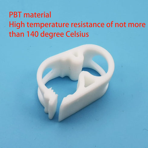 50PC 3-6mm/0.118''-0.236'' Heat Resistant Hose Clamps Plastic Polybutylene Terephthalate Small Tubing Clips Flow Control Shut Off Pinch Valve for Laboratory Industry