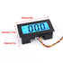 YB5135D LCD DC Voltmeter, Digital Three Wire Voltage Meter Monitor, Blue Backlight, ABS Waterproof Shell, DC0-500V
