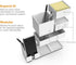 Bostitch Office Konnect Desk Organizer and Charging Station, 2 USB Ports, 4-Piece Design for Phones and Tablets