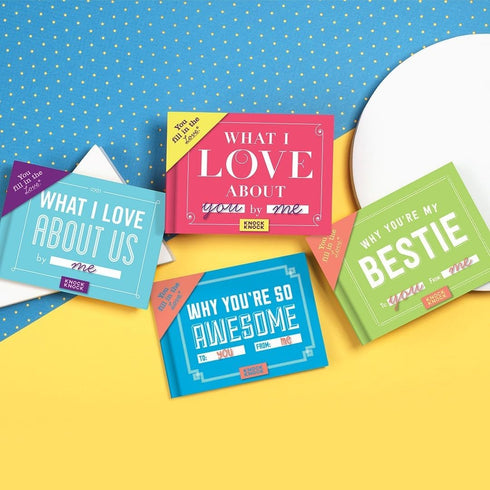 Knock Knock Why You're My Bestie Book, Fill-in-the-Blank Gift Journal, 4.5 x 3.25-Inches