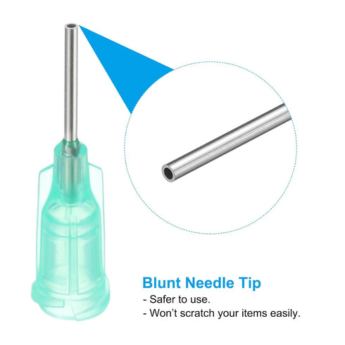 PATIKIL 10Pcs 18Ga x 0.5 Inch Dispensing Needle Tips for Glue Oil Applicator