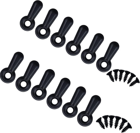 Picture Frame Turn Button Fasteners Set, 100 Pieces Hardware Clips with 100 Screws for Craft, Hanging Photos