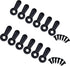 Picture Frame Turn Button Fasteners Set, 100 Pieces Hardware Clips with 100 Screws for Craft, Hanging Photos