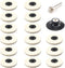 KUOFU 15Pcs 3 inch Wool Quick Change Discs Polishing Buffing Pads with 1Pc