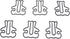 100 Count Bear Shaped Paper Clips Great for Paper Clip Collectors or Office Gift - Comes in Round Tin with Lid and Gift Box (Black) by Butler in the Home