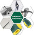 NEMTMCUA Hand Caulking Removal Tool,Steel Head Grout Cleaner Scraper Scrubber Brush Tile Joint Cleaning Brush Tiles Gap